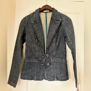 Levis dark denim blazer women’s size XS
